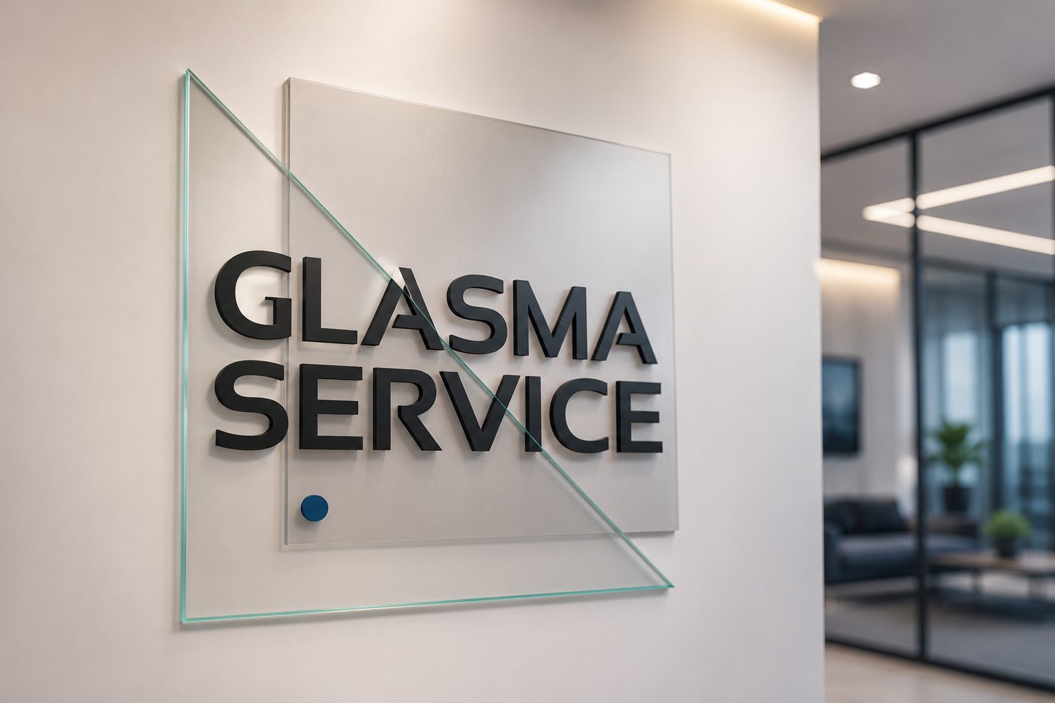 Glasma Service – iškaba biure